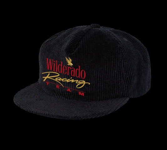 Black cap with 'Wilderado Racing Team' embroidery.